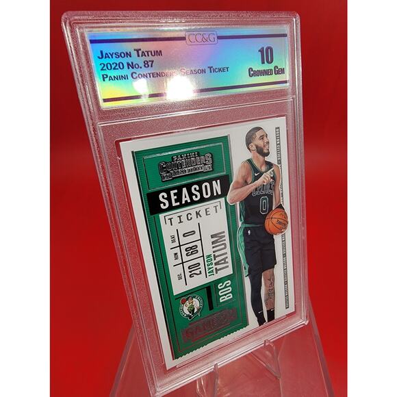 2020 Panini Contenders Season Ticket #87 Jayson Tatum Boston Celtics CCG 10 - Picture 3 of 5